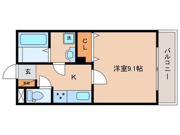 エルマージュ安朱の物件間取画像